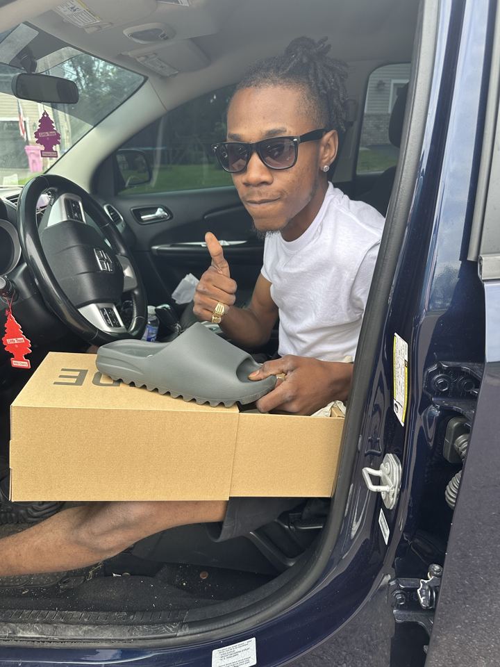 Yeezy Slides, box and all